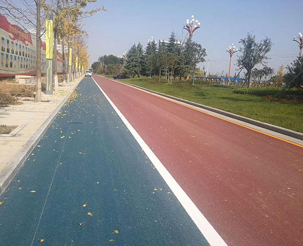 彩色瀝青道路施工